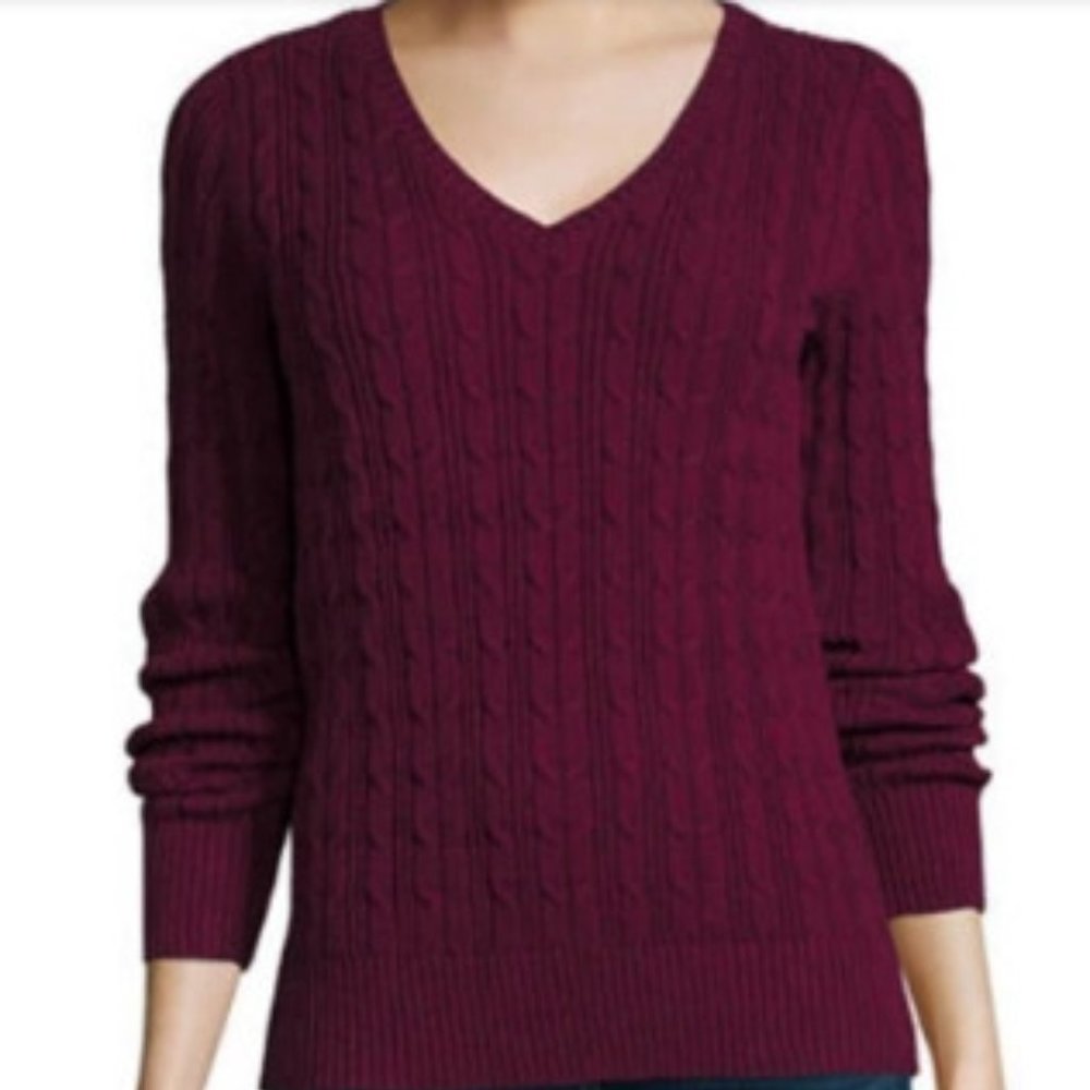 St. John's Bay Women's V Neck Sweaters